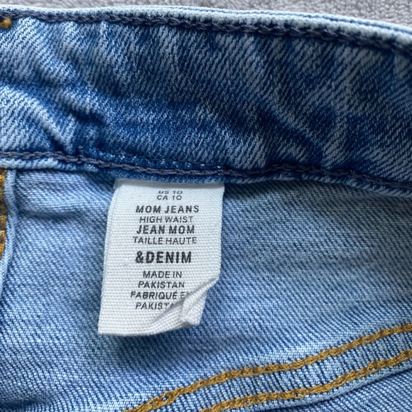 &Denim Mom Jeans High Waisted - Picture 3 of 7